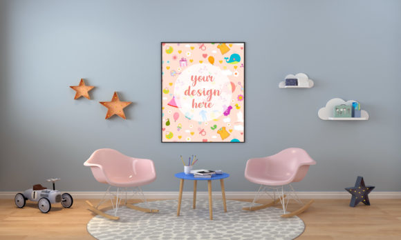 Download A 3D Kids Room or Nursery Empty Frame - Empty Collection