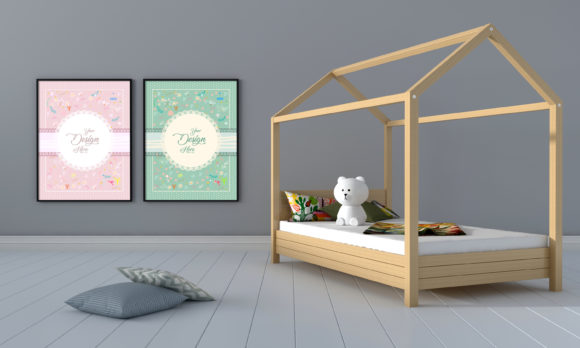 Download Minimalist Kids Bedroom Empty Frames - Empty Collection