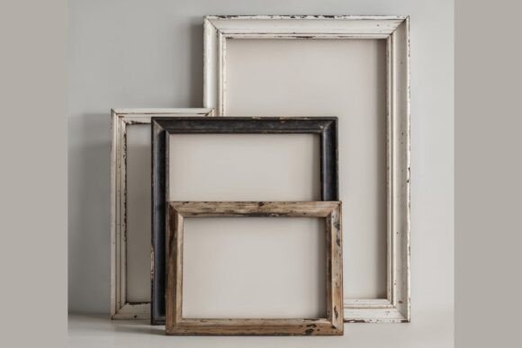 Download 4 Empty Wooden Frame Mockups - Empty Collection