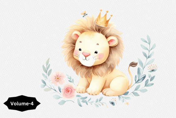 Download Watercolor Lion Cliparts Volume –4 - Lion clipart Collection