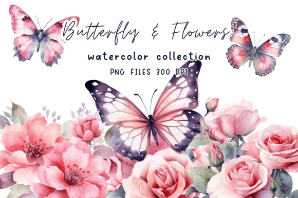 Download Flowers Pink Watercolor Clipart - Flowers Collection
