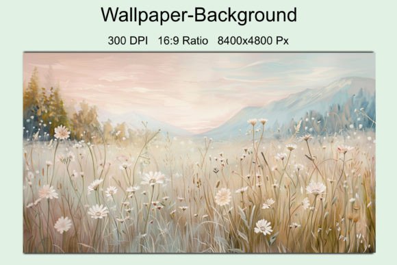 Download Pastel Meadow with Wildflowers Landscape - Flowers Collection