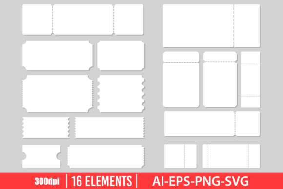 Download Empty Ticket Clipart Set - Empty Collection