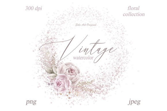 Download Vintage Floral Frame Pink Blush Flowers - Flowers Collection