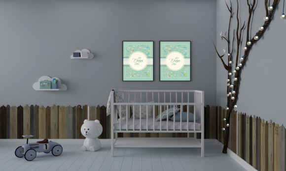 Download Minimalist Kids Bedroom Empty Frames - Empty Collection