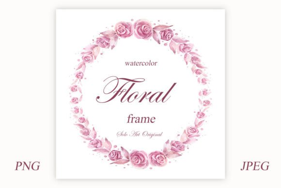 Download Vintage Floral Wreath Pink Flowers - Flowers Collection