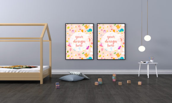 Download Minimalist Kids Bedroom Empty Frames - Empty Collection