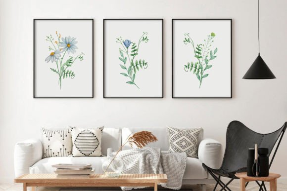 Download Wildflowers Set of 3 Prints Wall Art - Flowers Collection