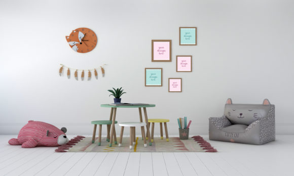Download Kids Bedroom or Nursery with Empty Frame - Empty Collection