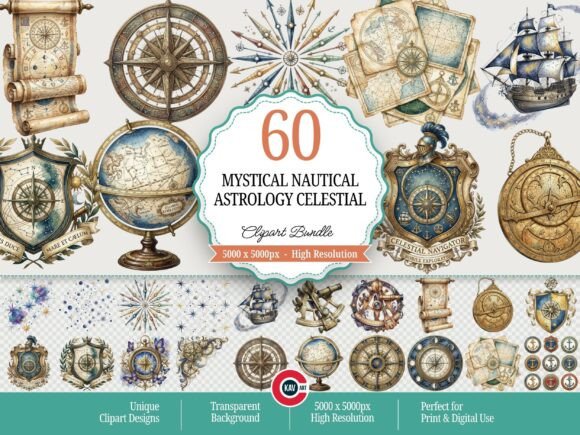 Download Mystical Nautical Astrology Celestial - Nautical Collection