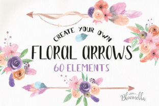 Download Create Your Own Boho Watercolor Feathers Flowers B - Flowers Collection